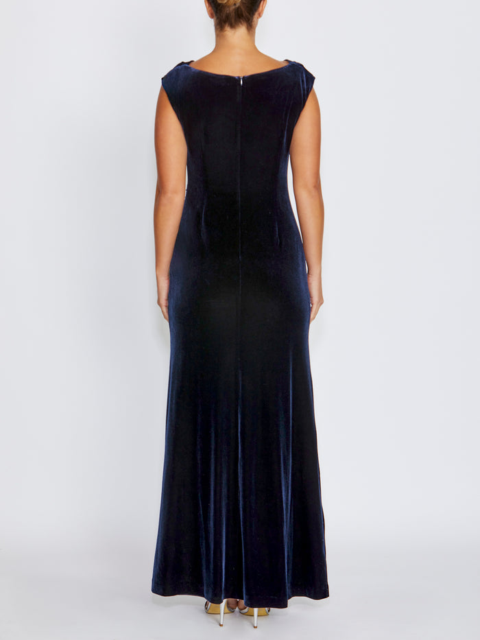 Zhara Velour Gown