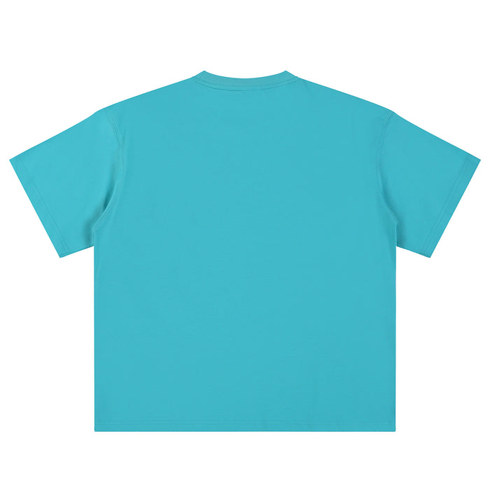 21Dripzz Essential Oversized Tee – Aqua Blue