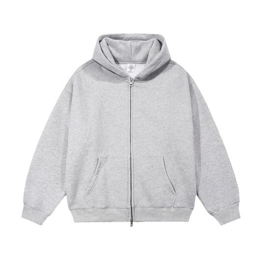 21Dripzz Essential Zip Hoodie - Grey