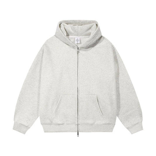21Dripzz Essential Zip Hoodie - Light Grey