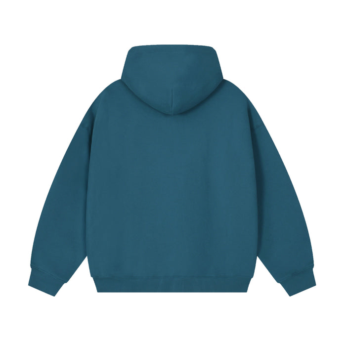 21Dripzz Essential Zip Hoodie - Teal Blue
