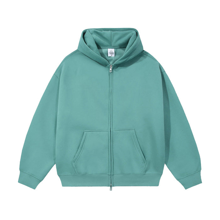21Dripzz Essential Zip Hoodie - Teal Green