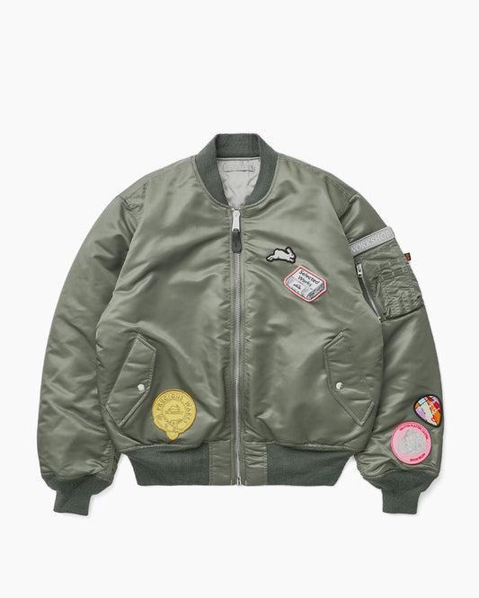 Alpha x Bunney Ma-1 Bomber Jacket Vintage Green