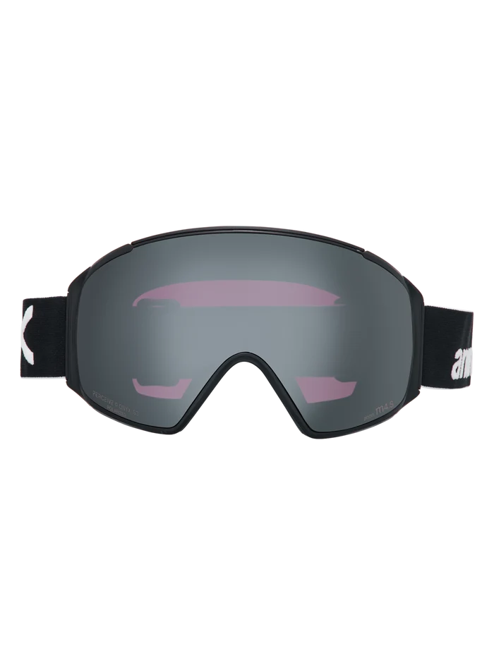Product image of Anon M4S Goggles (Toric) + Polarized Perceive Lens[Variant:Frame: Black, Lens: Perceive Sunny Polarized Onyx (10% / S3), Spare Lens: Perceive Variable Violet (34% / S2)]