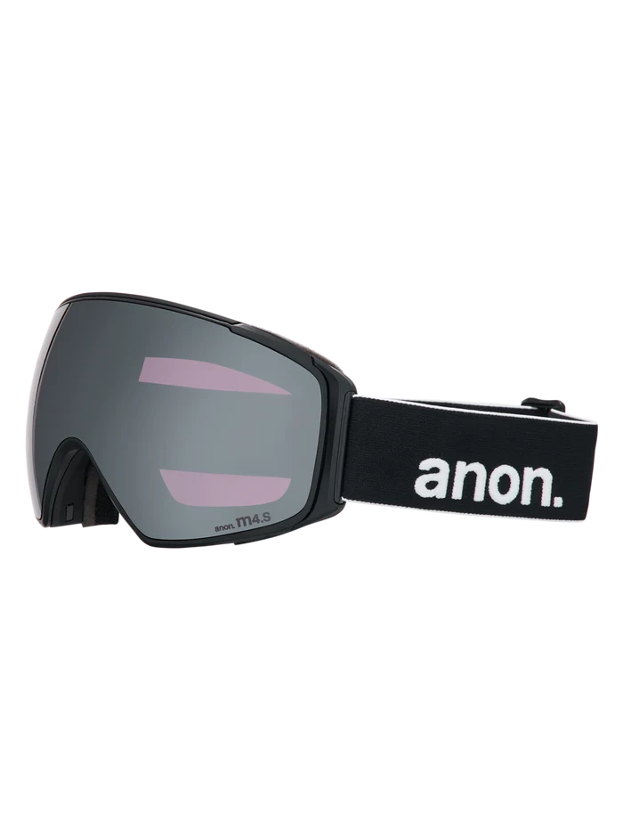 Product image of Anon M4S Goggles (Toric) + Polarized Perceive Lens[Variant:Frame: Black, Lens: Perceive Sunny Polarized Onyx (10% / S3), Spare Lens: Perceive Variable Violet (34% / S2)]