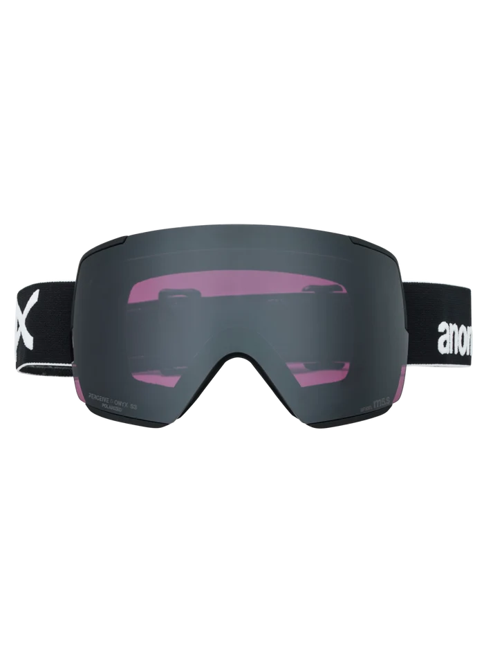 Product image of Anon M5S Goggles + Polarized Perceive Lens[Variant:Frame: Black, Lens: Perceive Sunny Polarized Onyx (10% / S3), Spare Lens: Perceive Variable Violet (34% / S2)]