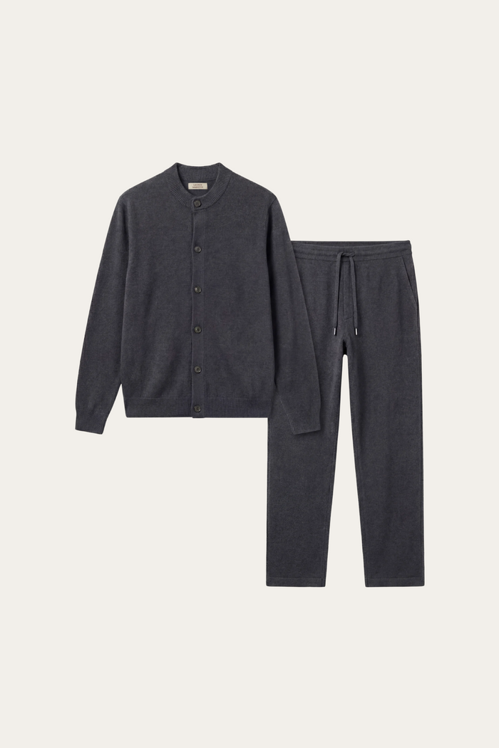 Arlino Buttoned Set Dark Grey