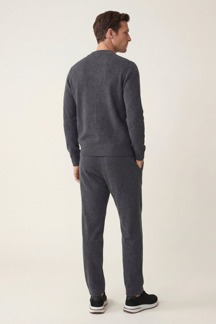 Arlino Buttoned Set Dark Grey