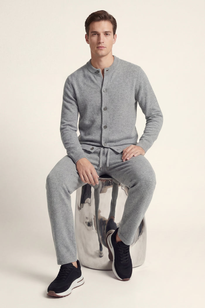 Arlino Buttoned Set Grey
