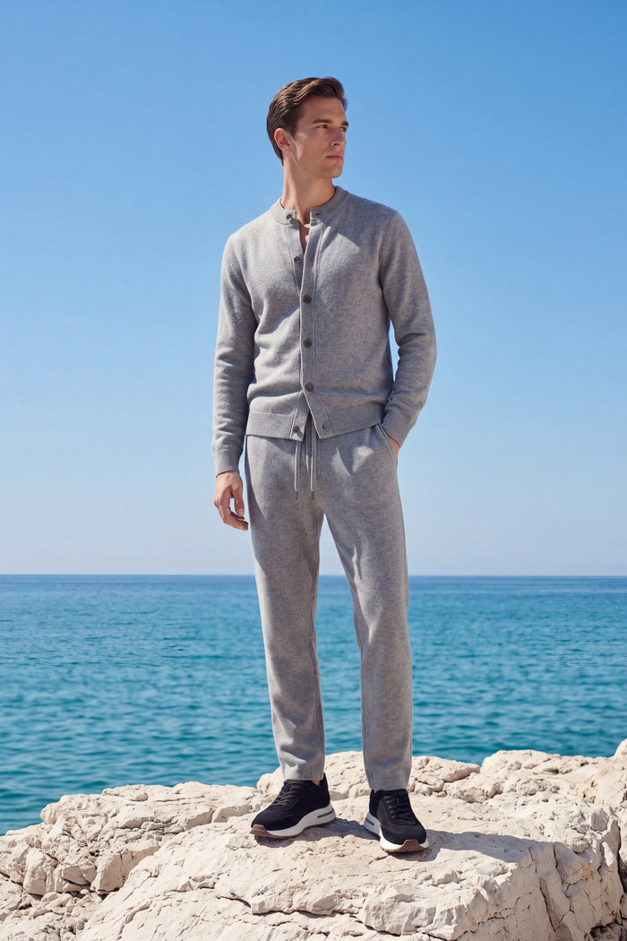 Arlino Buttoned Set Grey