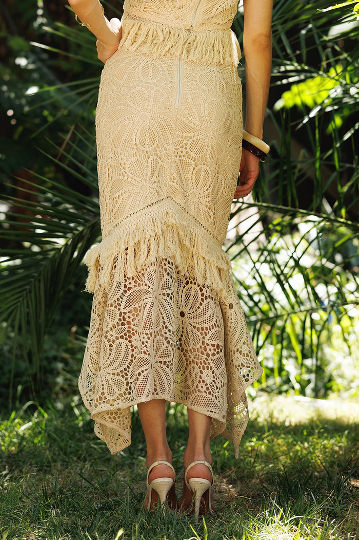 Ava Crochet Maxi Skirt - One Left!