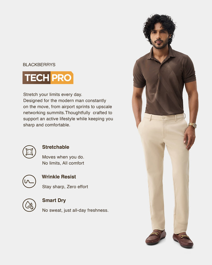 Bear Brown TechPro Printed Polo - Himani