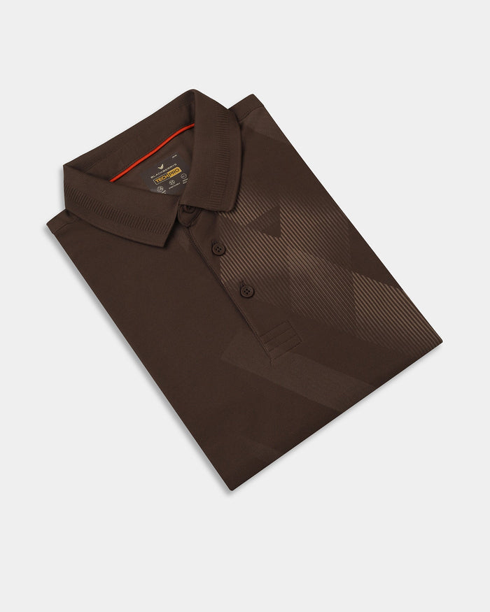 Bear Brown TechPro Printed Polo - Himani