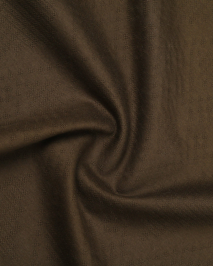 Bear Brown Textured Polo - Min Jun