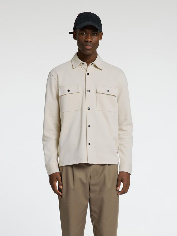 Beige Organic Cotton Overshirt