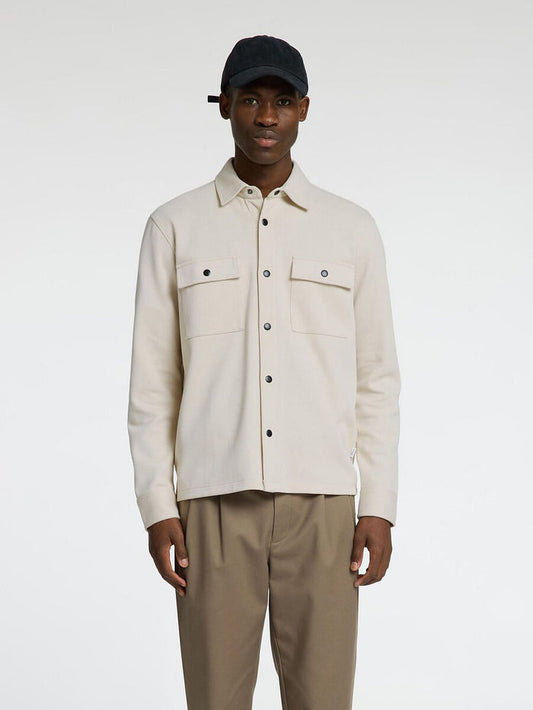 Beige Organic Cotton Overshirt