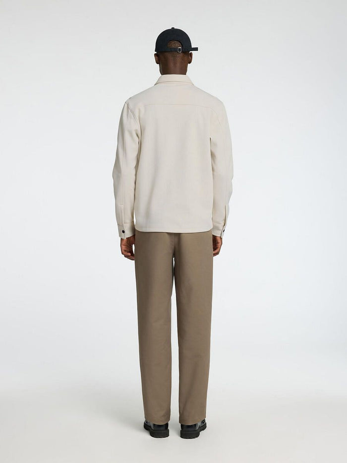 Beige Organic Cotton Overshirt