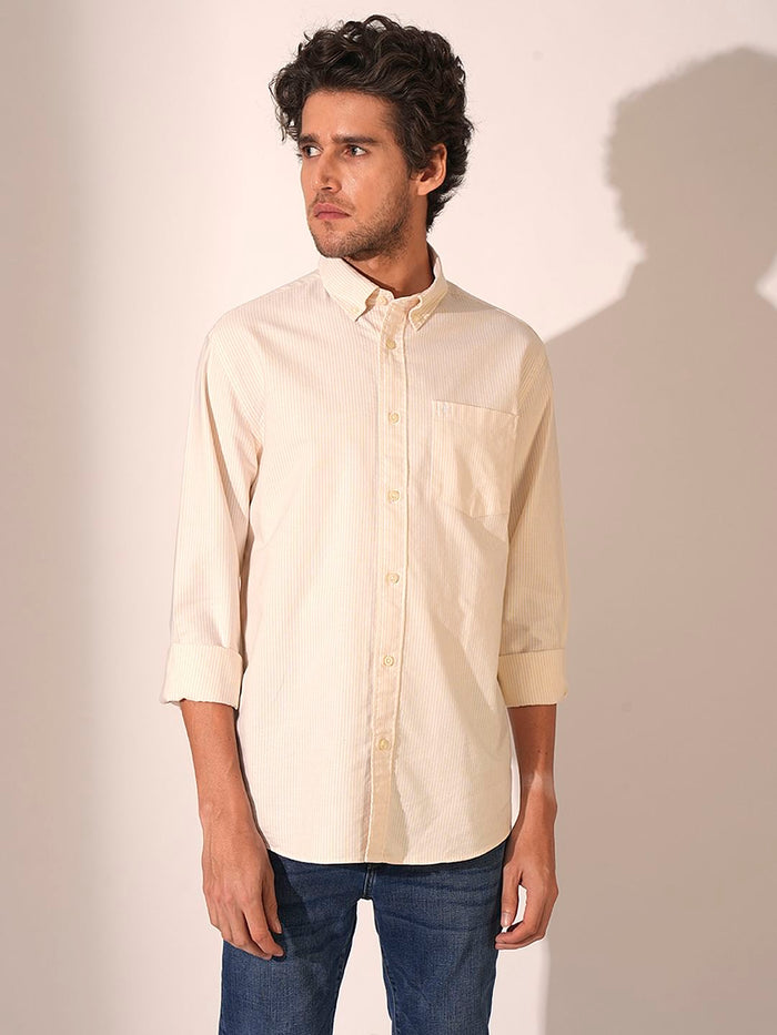 Beige Oxford Shirt