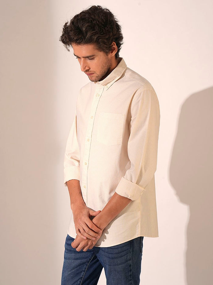 Beige Oxford Shirt