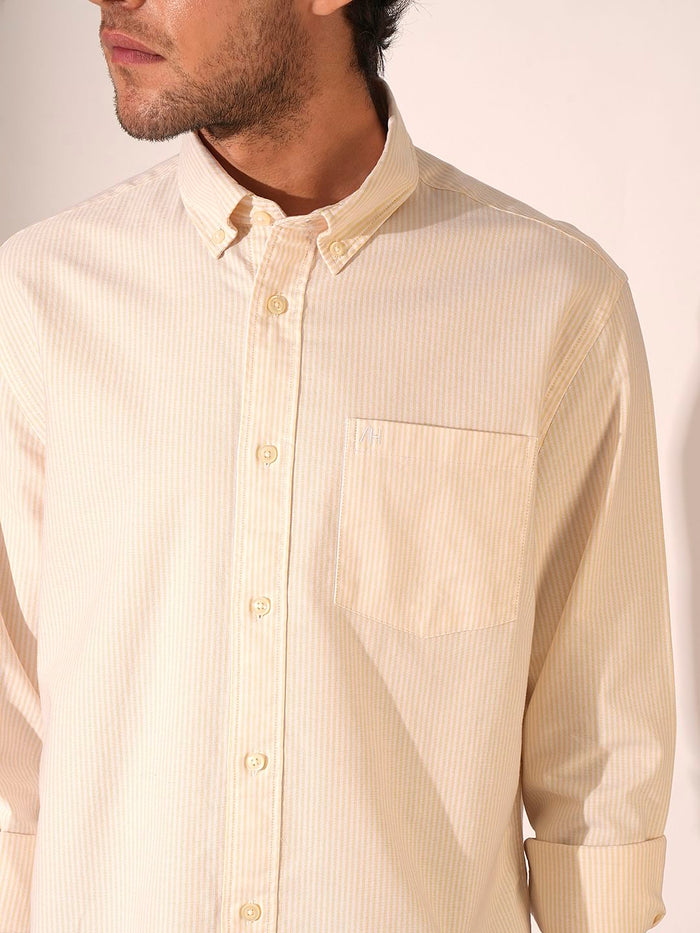 Beige Oxford Shirt