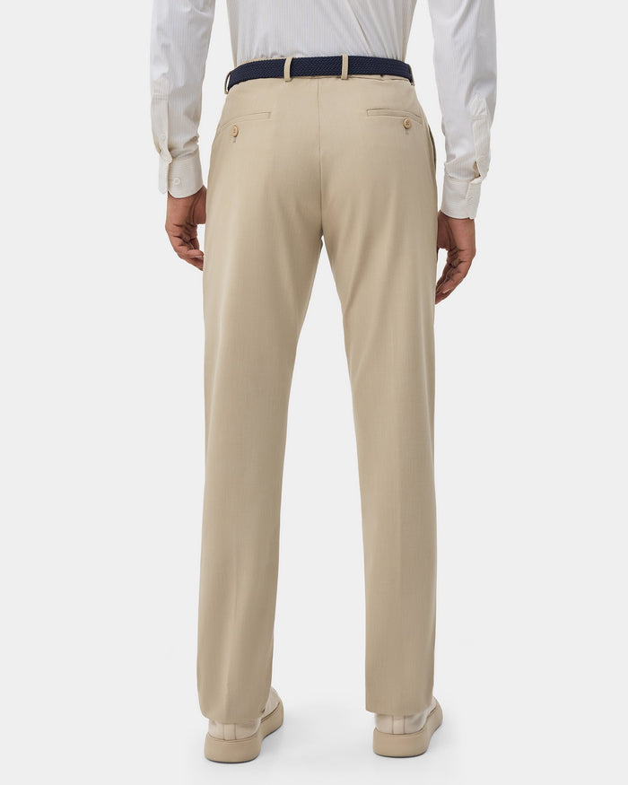 Beige TechPro Solid Trouser - Dean