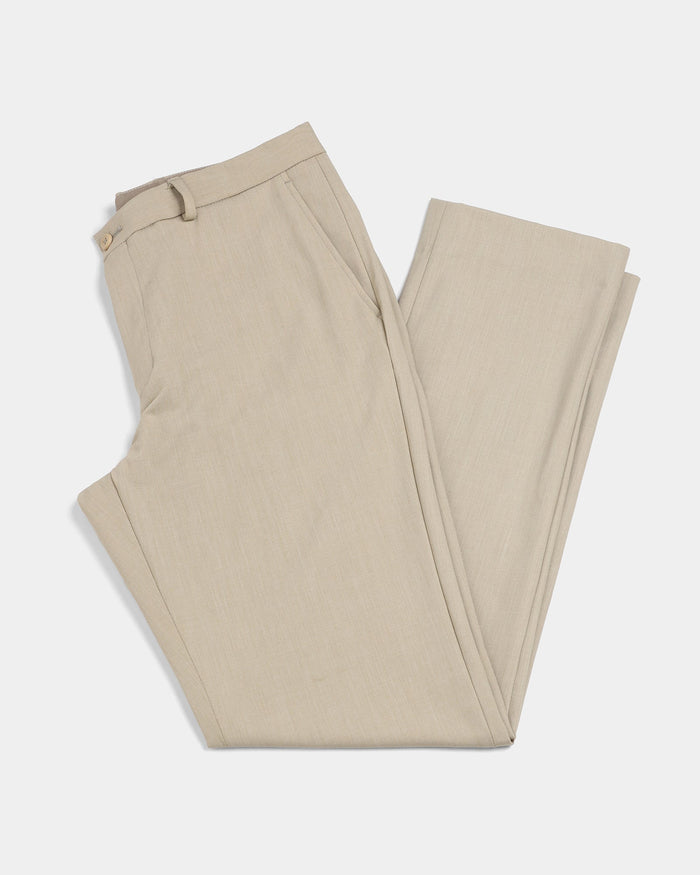 Beige TechPro Solid Trouser - Dean