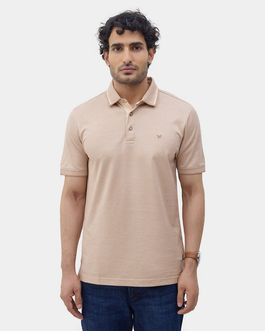 SHORT SLEEVE SLIM FIT STRUCTURE T-SHIRT
