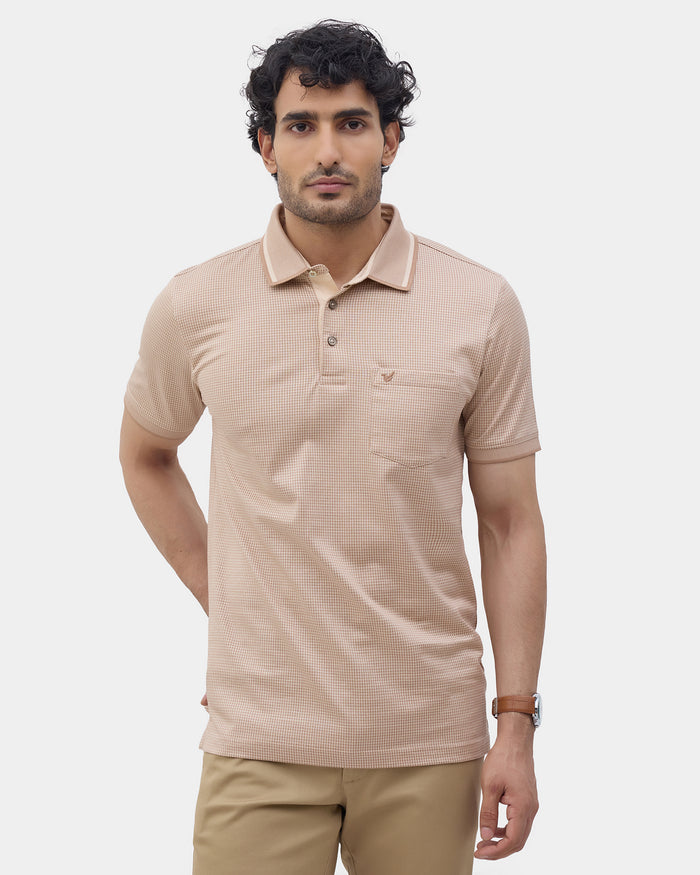 SHORT SLEEVE SLIM FIT STRUCTURE T-SHIRT