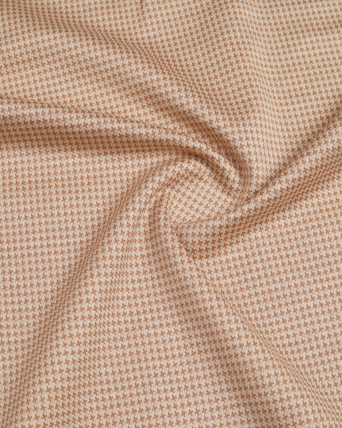 Beige Textured Polo - Bomi