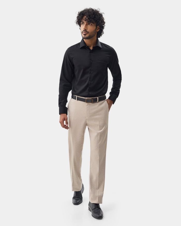 Beige Textured Trouser - Edox
