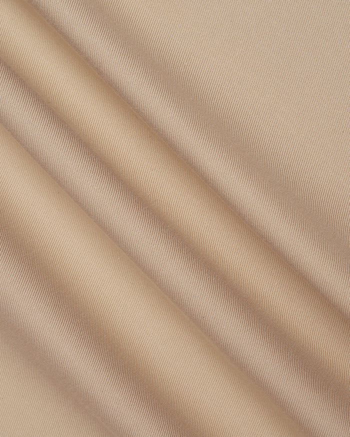 Beige Unwrinkle Solid Khakis - Elgon