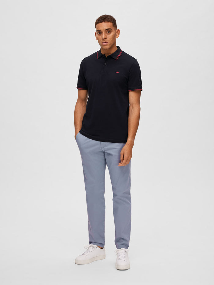Black Organic Cotton Polo T-shirt