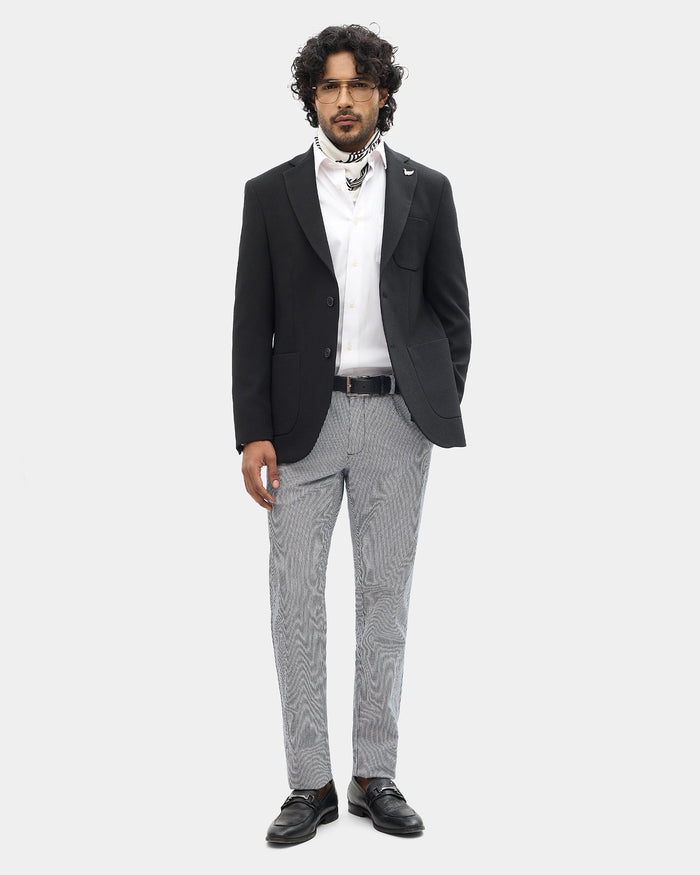 Black Solid Blazer - Rafferty