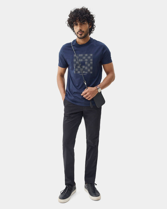 Black Solid Khakis - Sinai