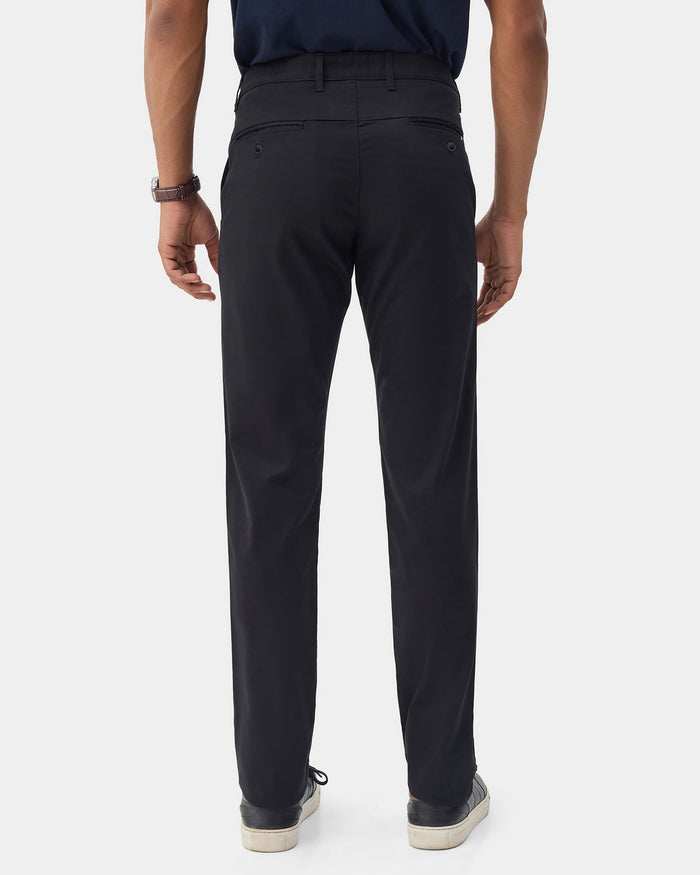 Black Solid Khakis - Sinai