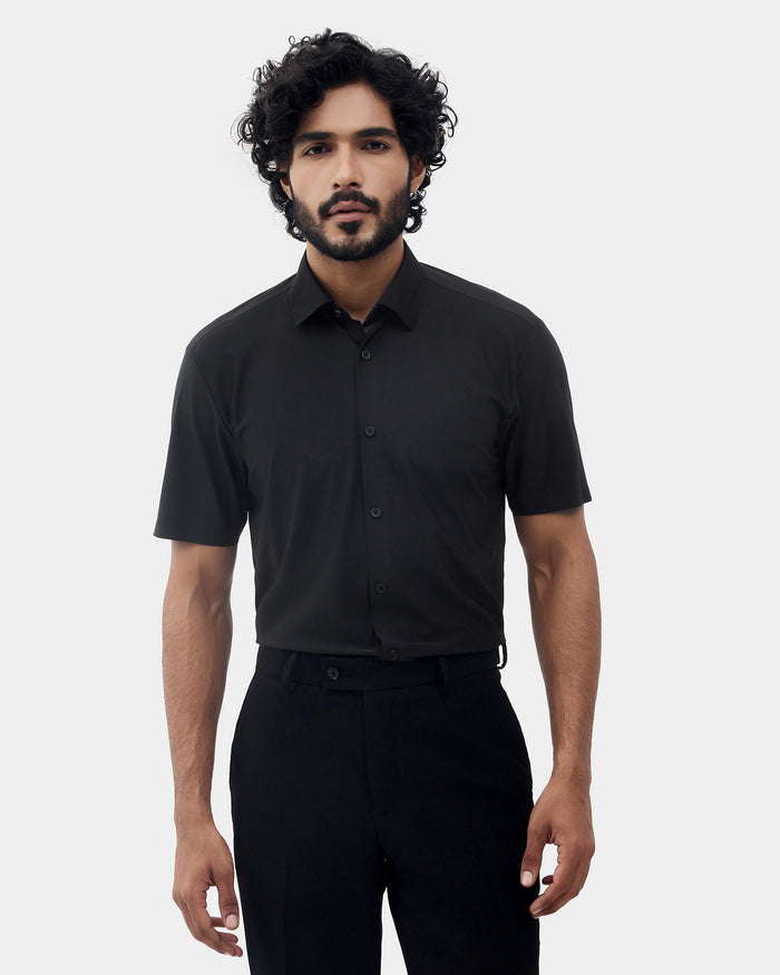 SHORT SLEEVE INDIA FIT DOBBY SHIRT