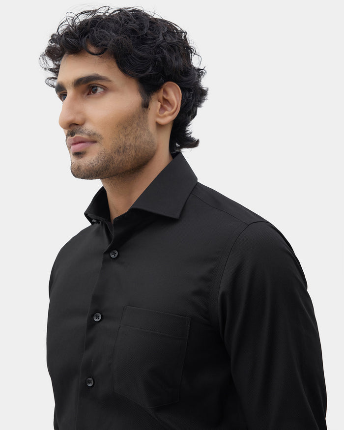 Black Textured Shirt - Klas
