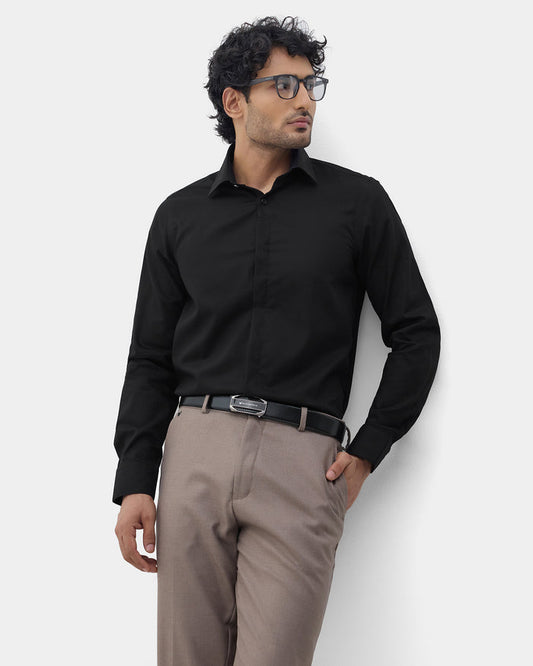 Black Textured Shirt - Veston