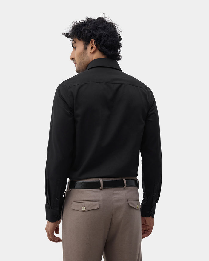 Black Textured Shirt - Veston