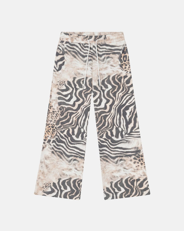 BLING SWEATPANTS LEOPARD - leopard print sweatpants, flat lay - Cold Culture