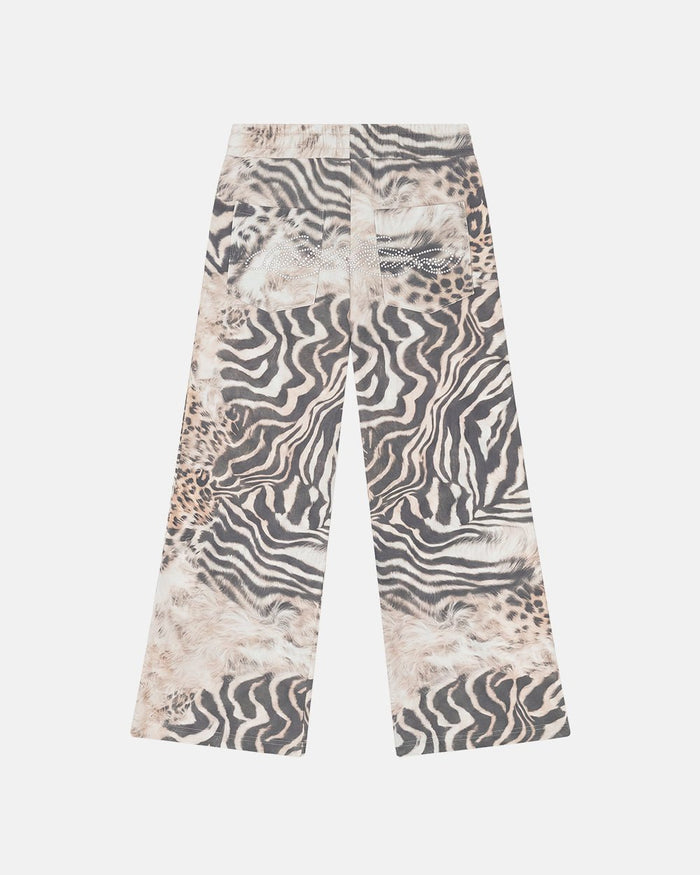 BLING SWEATPANTS LEOPARD - leopard print sweatpants, flat lay - Cold Culture