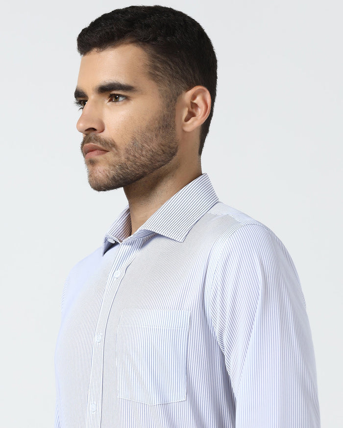 Blue Non Iron Stripe Shirt - Epic E