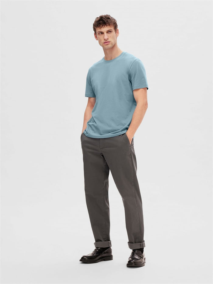 Blue Organic Cotton T-shirt