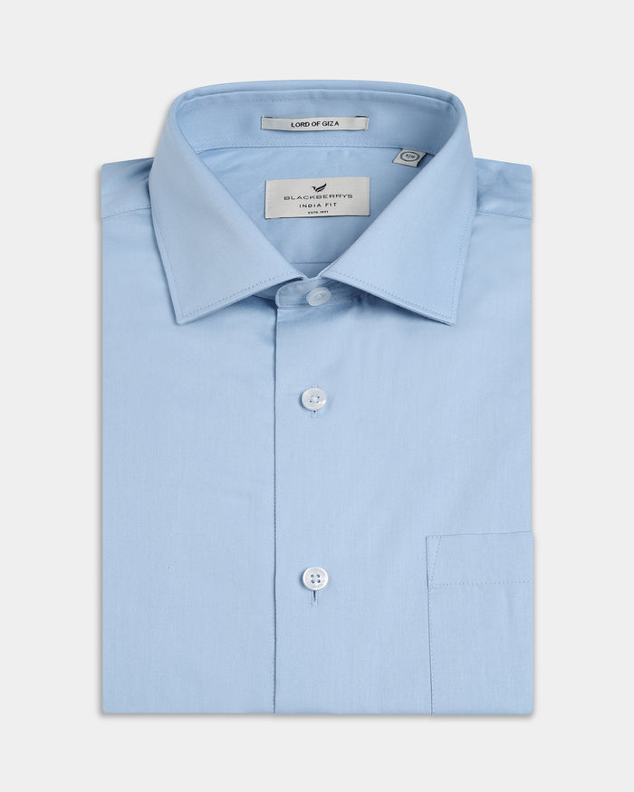 Blue Solid Shirt - Drex