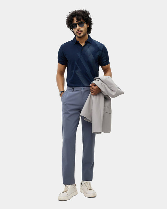 Blue TechPro Solid Trouser - Ashley