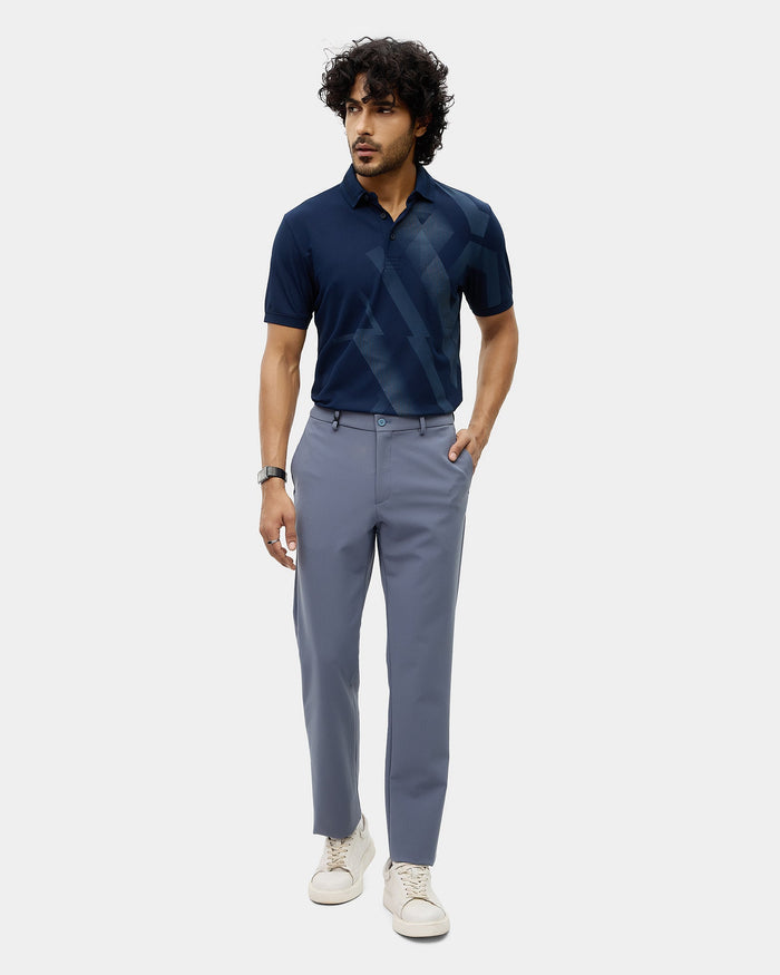 Blue TechPro Solid Trouser - Ashley