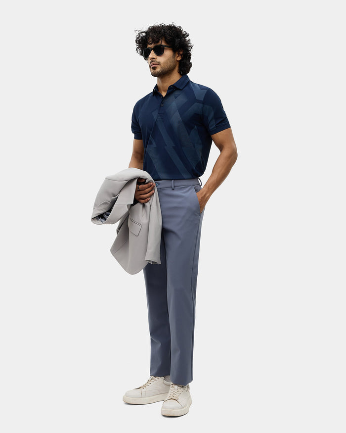 Blue TechPro Solid Trouser - Ashley