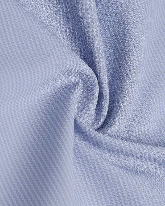Blue Unwrinkle Textured Shirt - Sigma