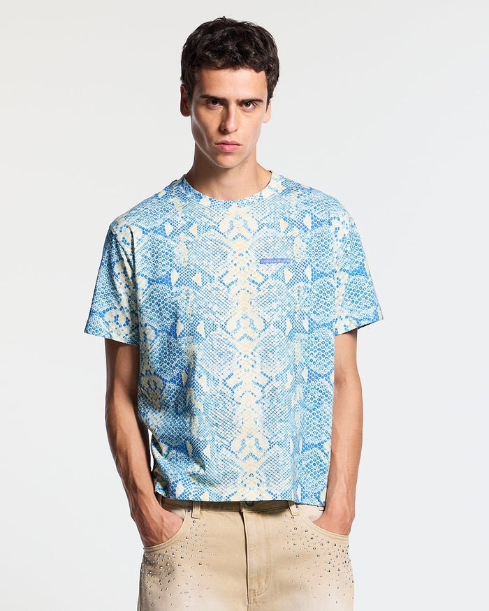 RATTLE TEE BLUE - Cold Culture