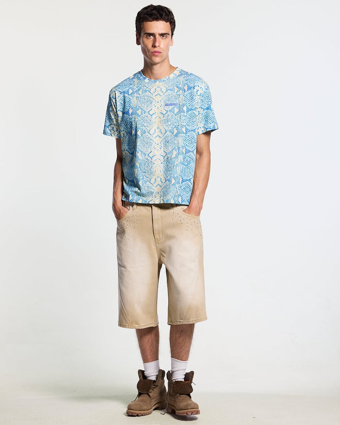 RATTLE TEE BLUE - Cold Culture